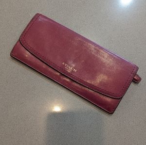 Coach Leather Snap Wallet